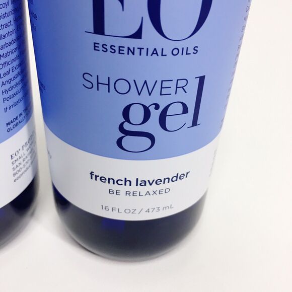 2X EO PRODUCTS Essential Oils Soothing French Lavender Shower Gel 16oz each - Picture 2 of 4